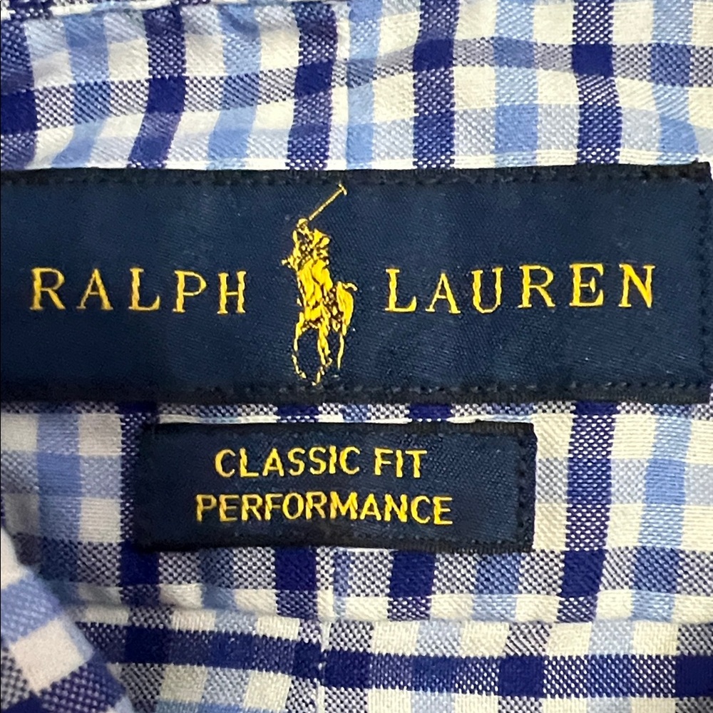 Polo by Ralph Lauren Men's Navy and White Plaid Shirt - Picture 6 of 6